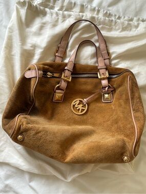 Michael Kors Grayson Suede Satchel